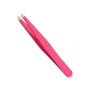 Slanted Eyebrow Tweezer – Vibrant Pink