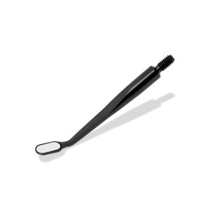 Mouth Mirror BLACK MEGAmicro Oval 3 × 6 mm – Anti-Glare Precision Dental Micro Mirror for Enhanced Visibility | Rio Instruments
