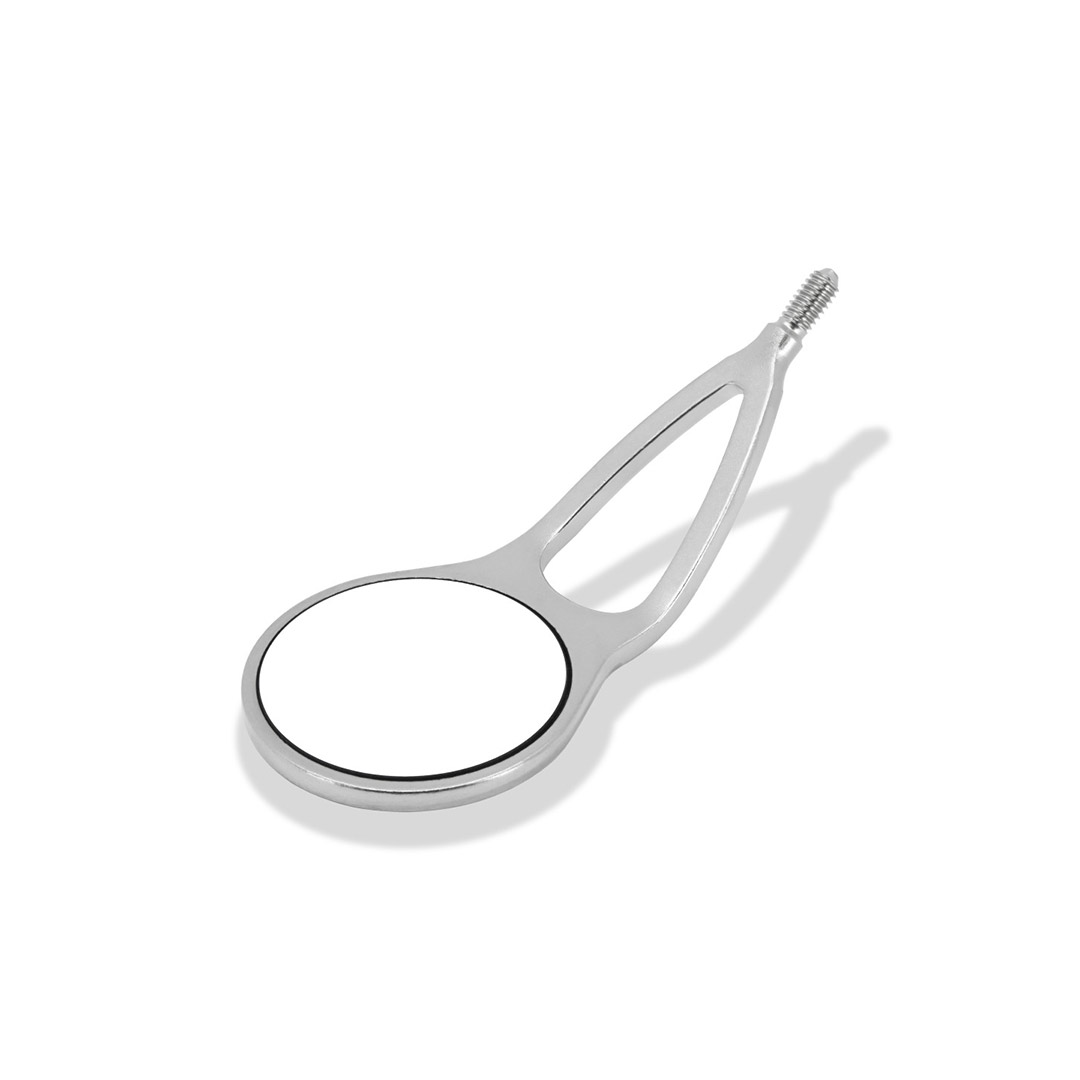 Mouth Mirror BLACK ULTRAretract FS Bifurcated Stem – Anti-Glare